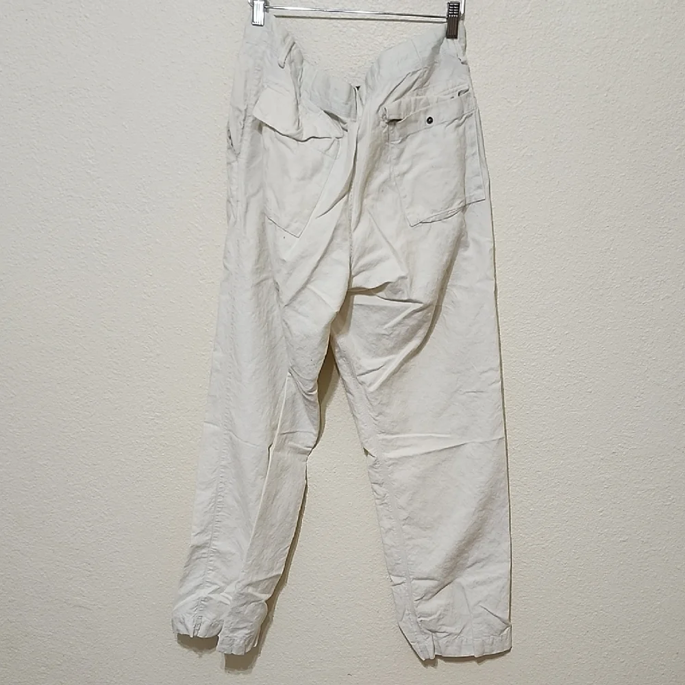 Banana Republic Cream Straight Fit Pants